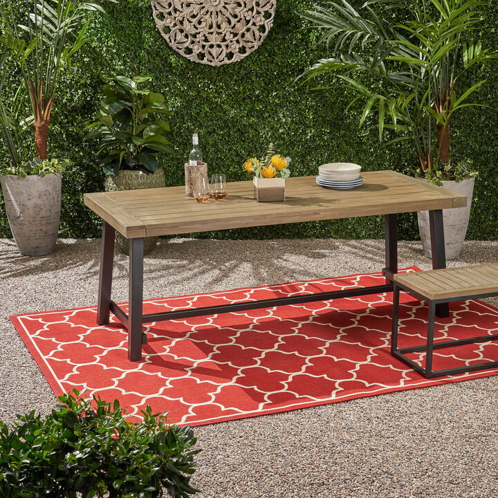 Christopher Knight Home® Outdoor Dining Table Farmhouse Bistro Table