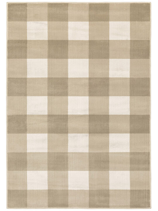 Georgia 3'10" x 5'5" Beige Rug