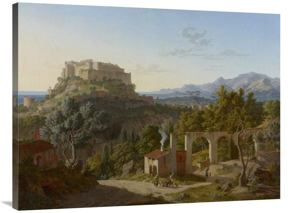 Landscape with the Castle of Massa di Carrara-Canvas Art-40x30