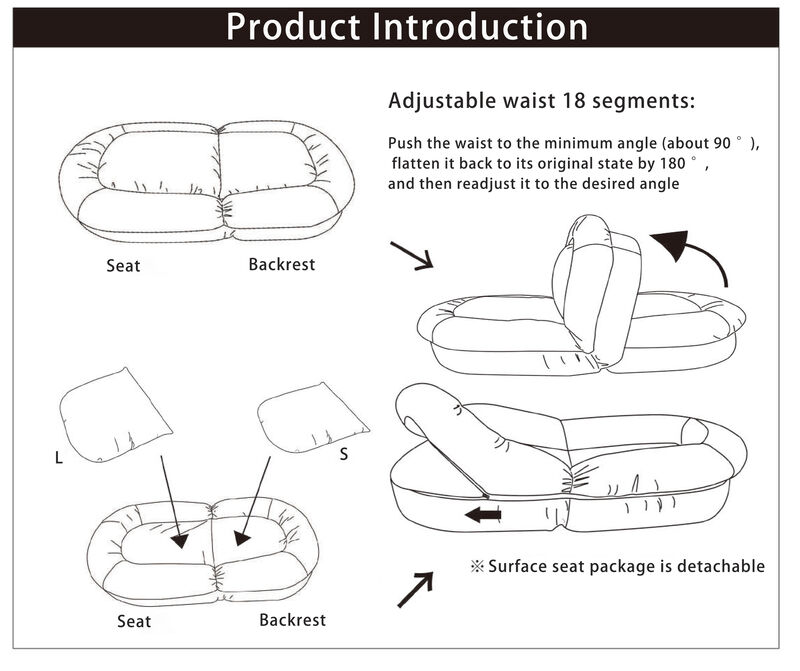 Merax Fold Down Sofa Chair Bed