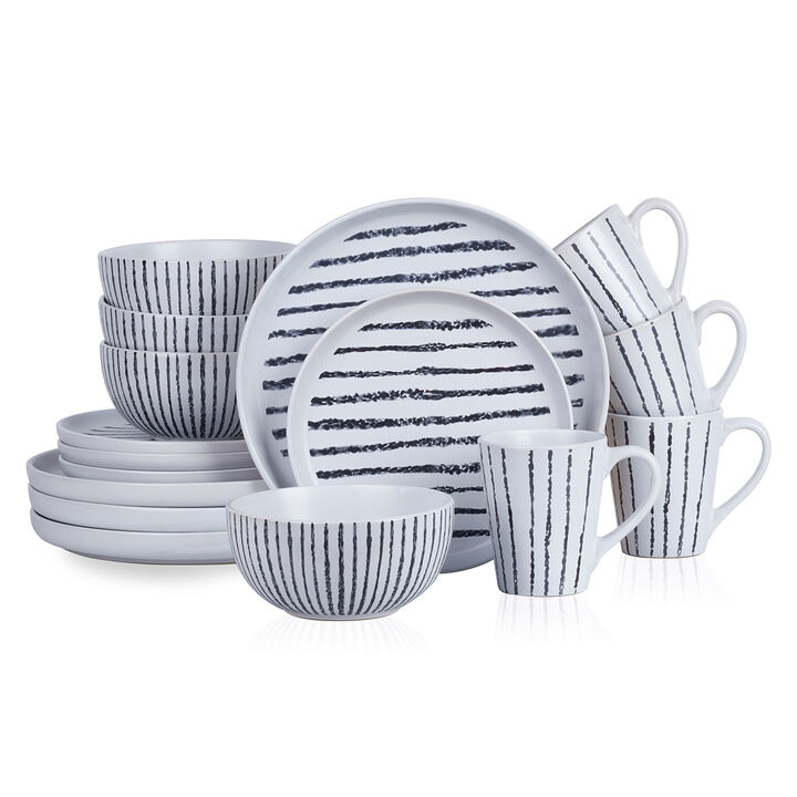 Stone Lain Nova Stoneware 16 Piece Dinnerware Set