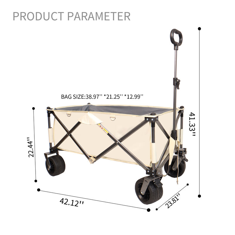 Streamdale Collapsible Utility Wagon: Unstoppable Adventure