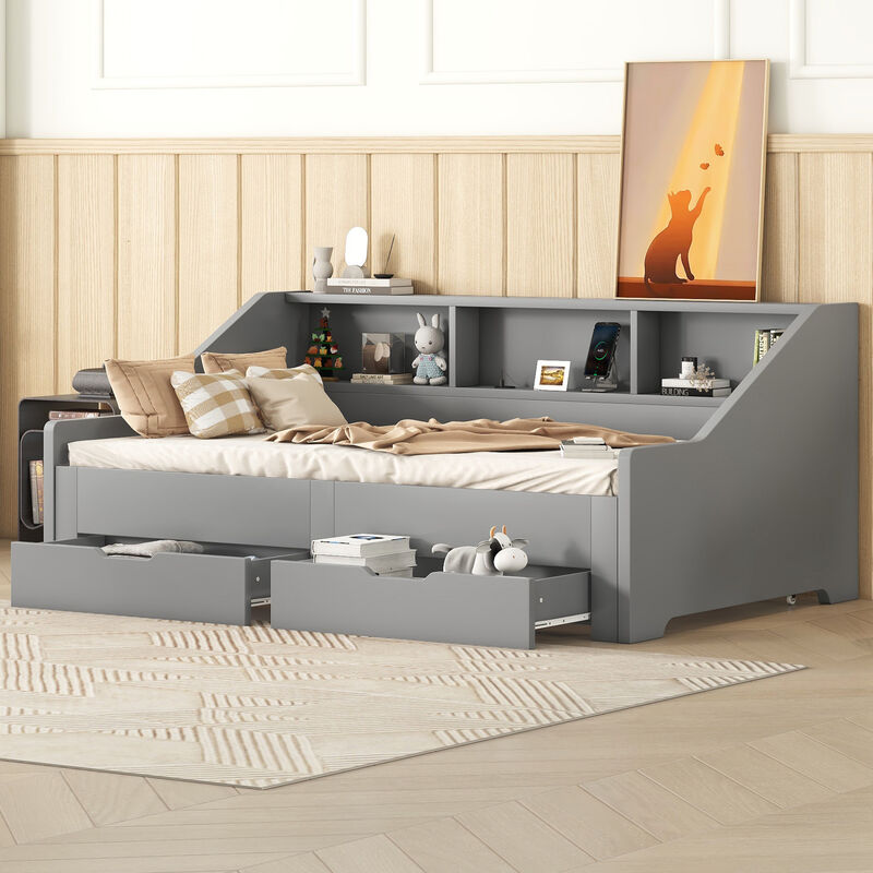 Merax Daybed Bed Frame with Storage