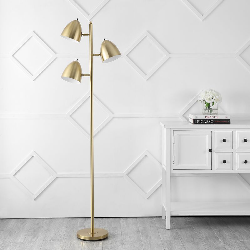 Billy 3-Light Modern Contemporary Iron LED Floor Lamp