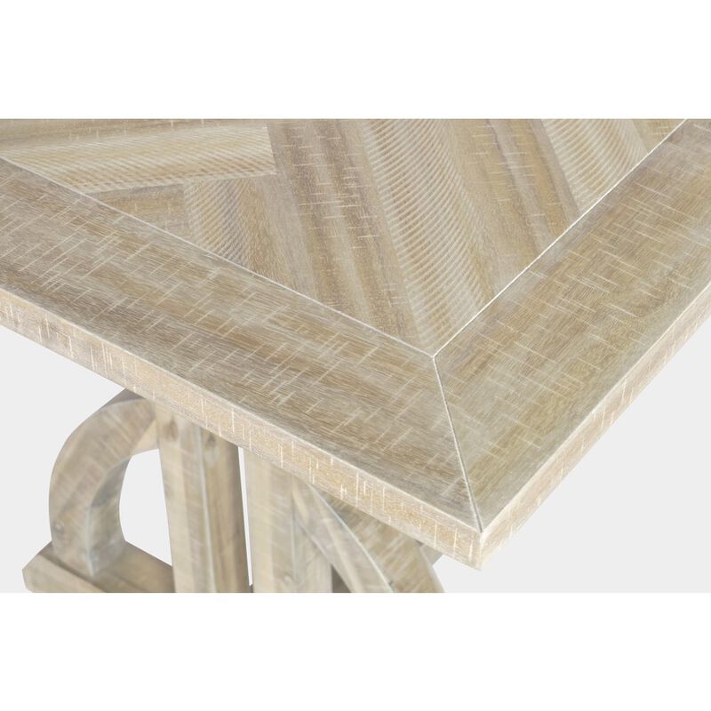 Jofran Herringbone Distressed Acacia Counter Height 78 Dining Table