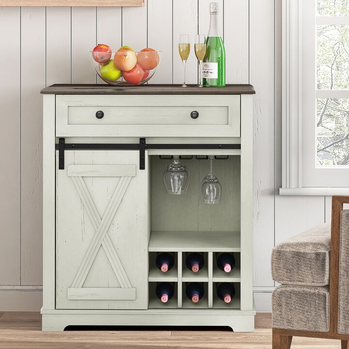 FESTIVO Chic Wine Cabinet with Glass Holder & Wine Rack