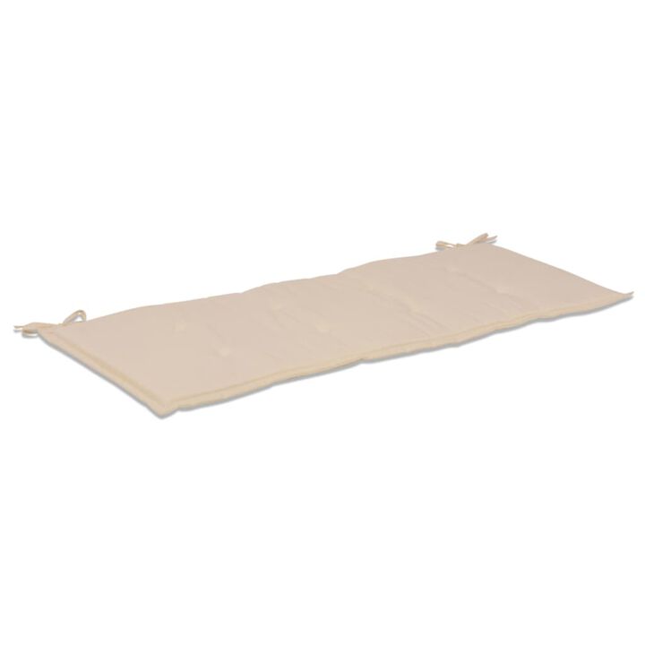 vidaXL Garden Bench Cushion Cream 47.2"x19.7"x1.18"