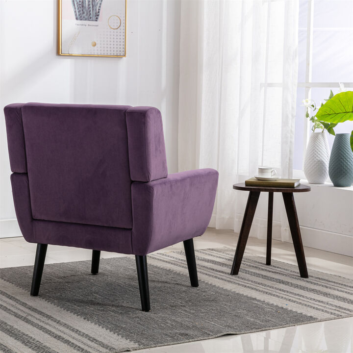 Modern Soft Velvet Material Ergonomics Accent Chair Living Room Chair Bedroom Chair Home Chair