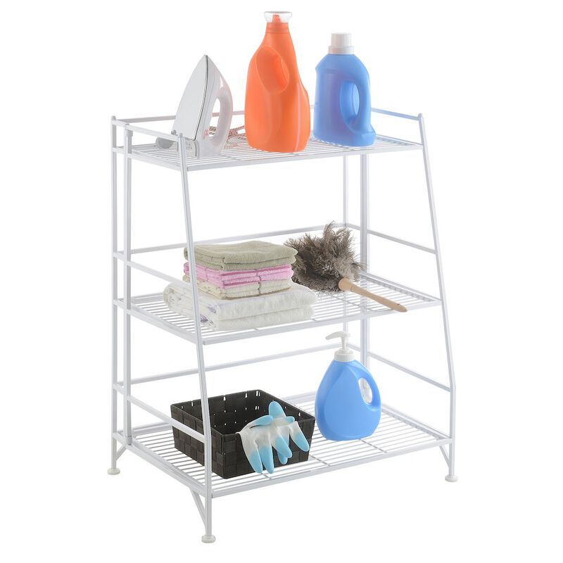 Convenience Concepts Xtra Storage 3 Tier Ladder Folding Metal Shelf
