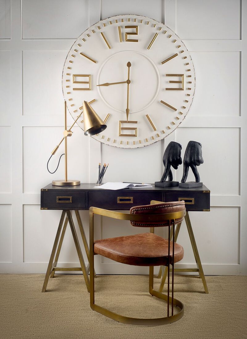 Hollyfield Brown Leather Dining Chair