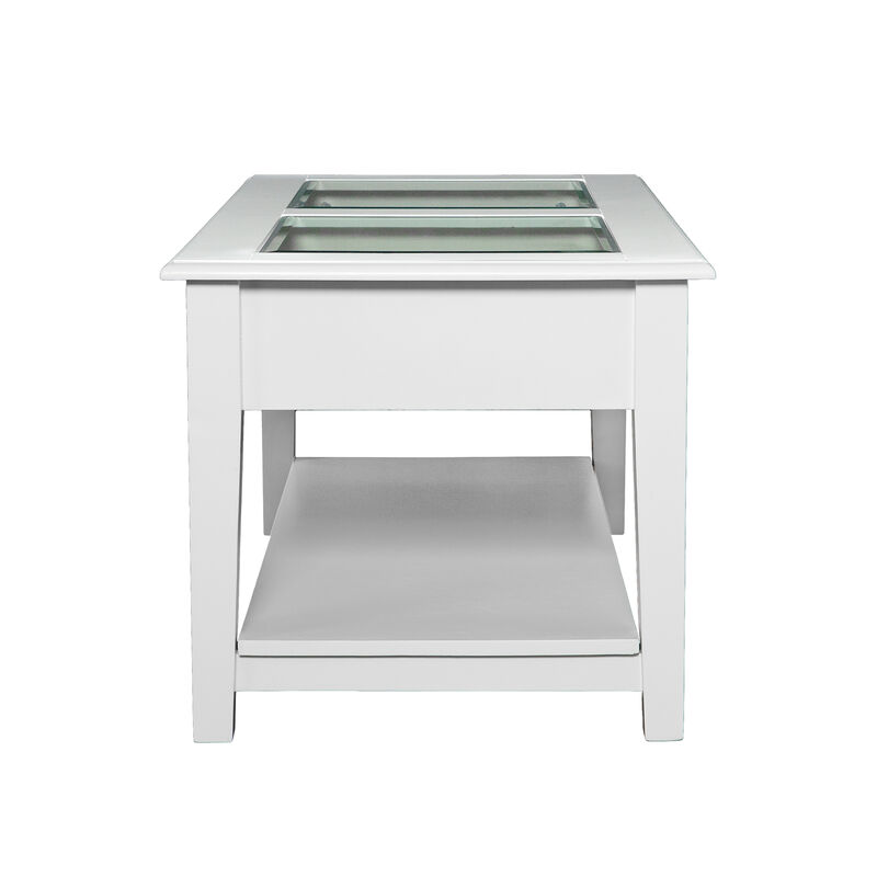 Panorama Glass-Top Coffee Table
