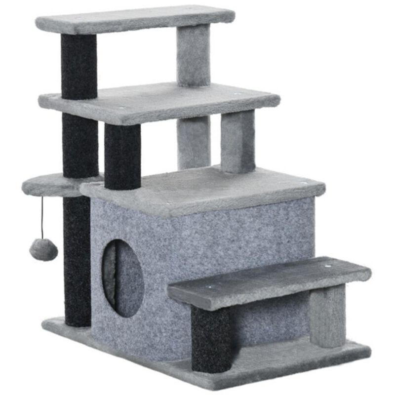 Luxury Cat Tree with Multiple Levels, Scratching Posts, Perches, and Hideaways for Cats