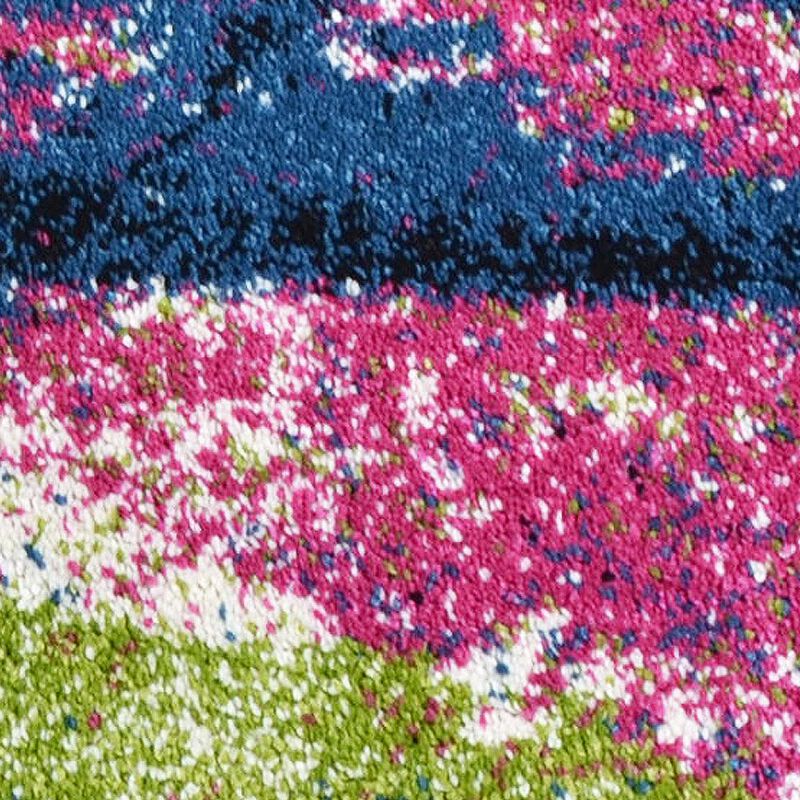 RUGSOTIC CARPETS MACHINE MADE HEATSET POLYPROPYLENE AREA RUGS  - 2'6''x10', Runner Shape, Multicolor Color, Floral Modern Design, Midium Pile Machine Made Area Rugs for Living Room (M00008)