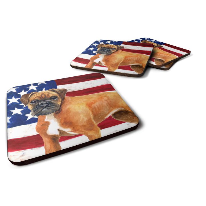 Caroline's Treasures German Boxer Patriotic Decorative coasters, Multicolor
