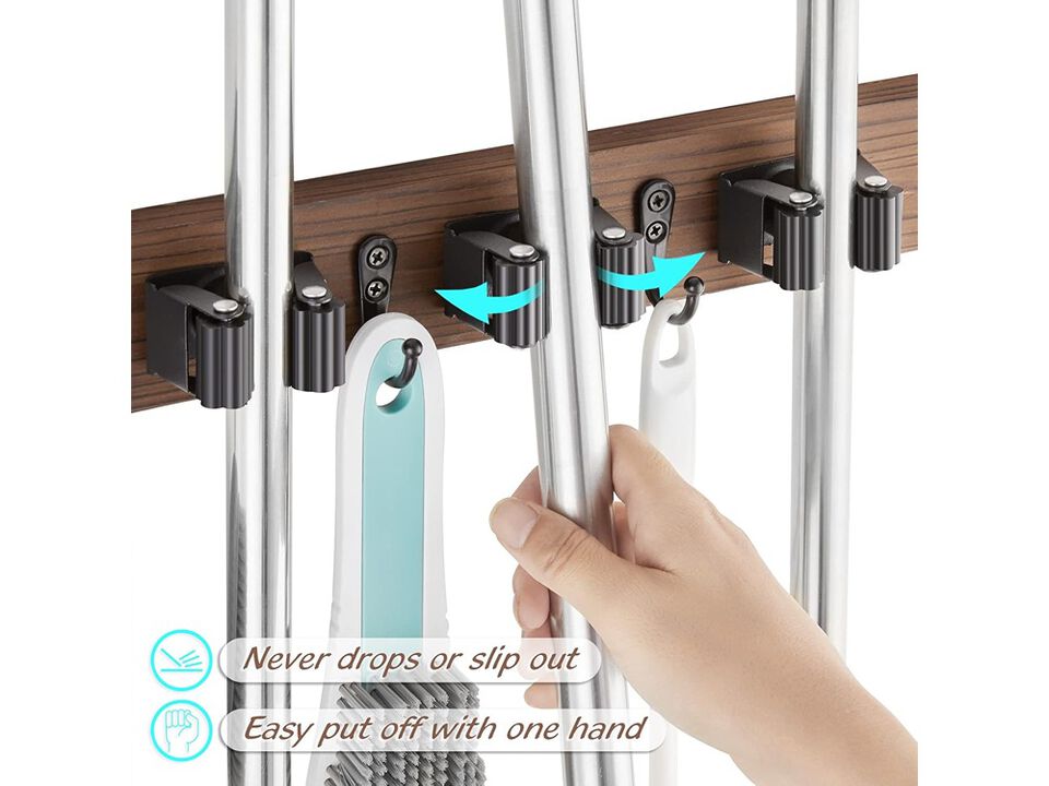 OUTNILI Wall Mounted Garden Tool Rack Organizer for Closet Garage