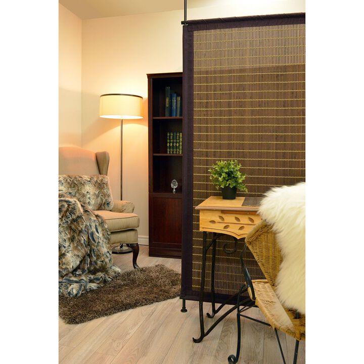 Bamboo Privacy Panel, 38" x 68", Adjustable Height