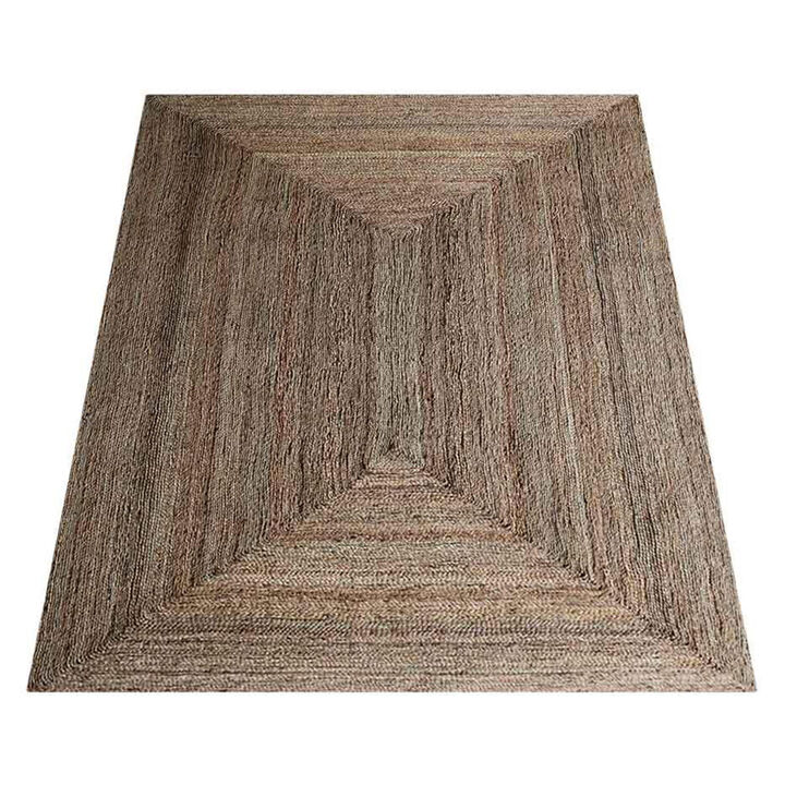 HAND WOVEN JUTE ECO-FRIENDLY Contemporary AREA RUGS  - 8'x10', Rectangle Shape, Beige Color, Contemporary, High Pile, Natural Fiber, Outdoor Indoor Handmade Area Rugs for Living Room (J00022)