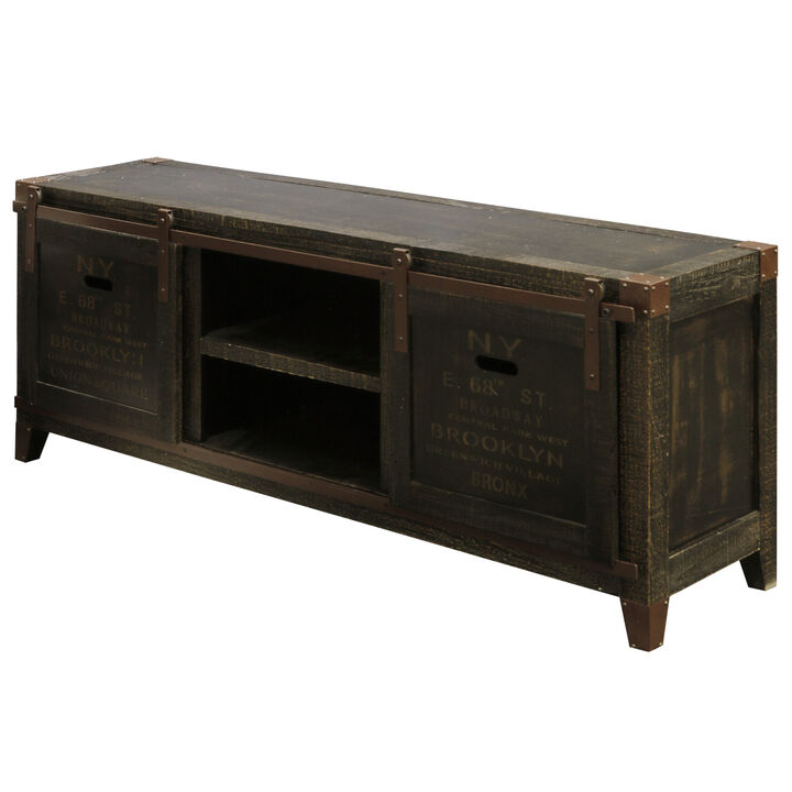 Bronze Crate TV Console