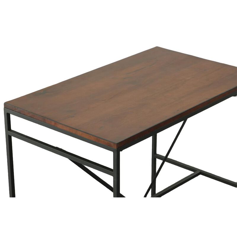 Carolina Living Aileen Bar Table - Chestnut/Black