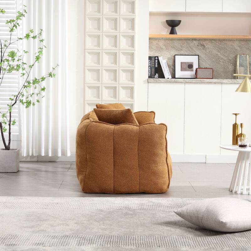 Merax Chenille Lazy Bean Bag Loveseat for Living Room