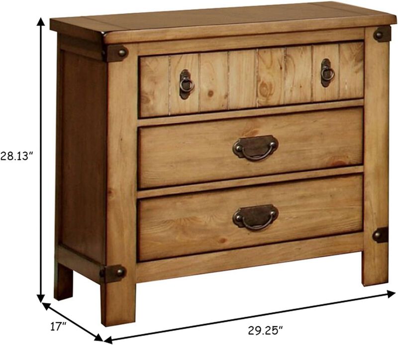 Streamdale Weathered Elm Nightstand with USB/Outlet