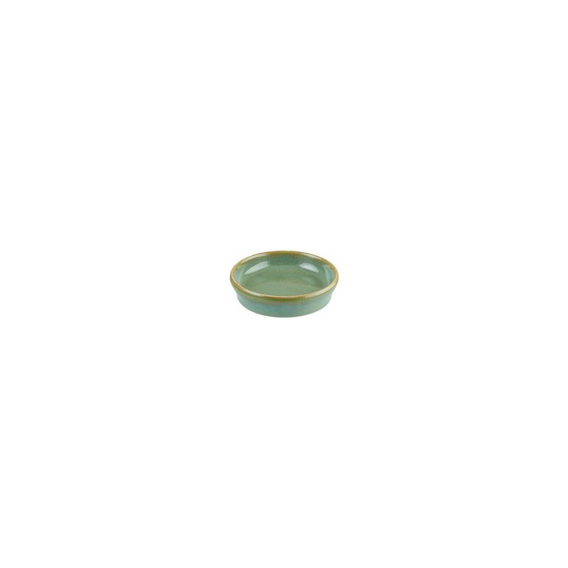 Sage dia.4" h:1" 1 oz. Round Green Porcelain Bowl (Set of 4)