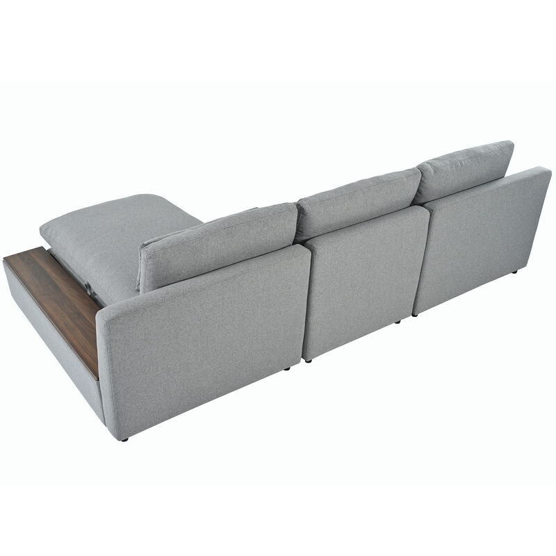 Merax L-shaped Modular Sectional Sofa with  Storage