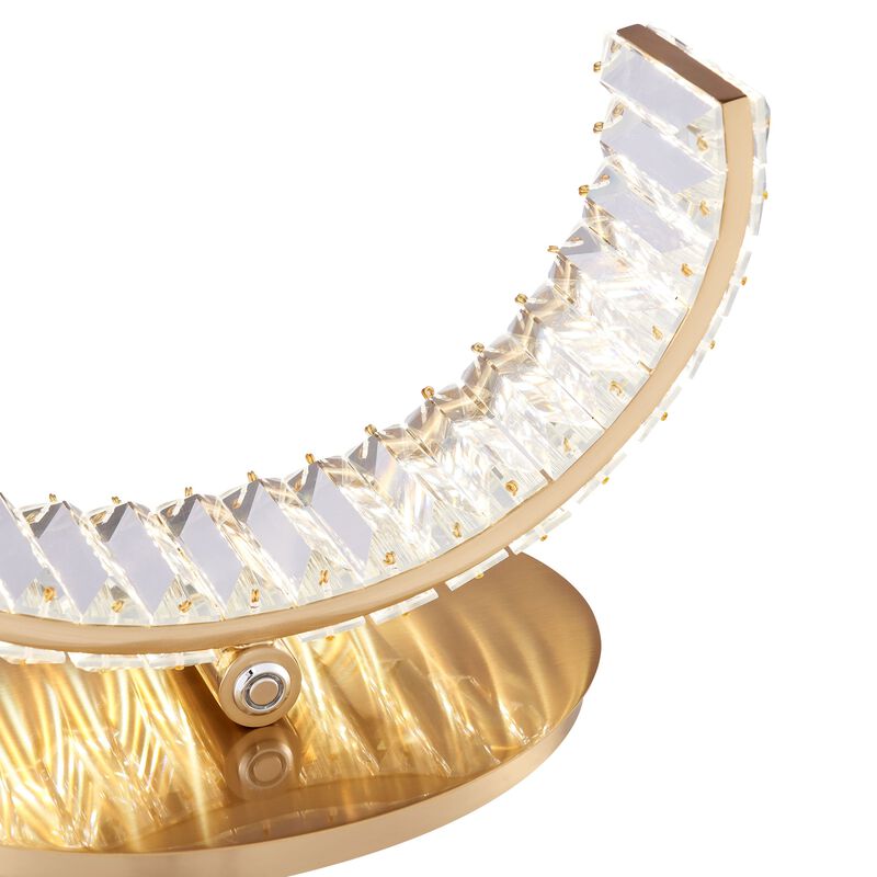 Grace Crystal Touch & Dimmable Right Gold Table Lamp
