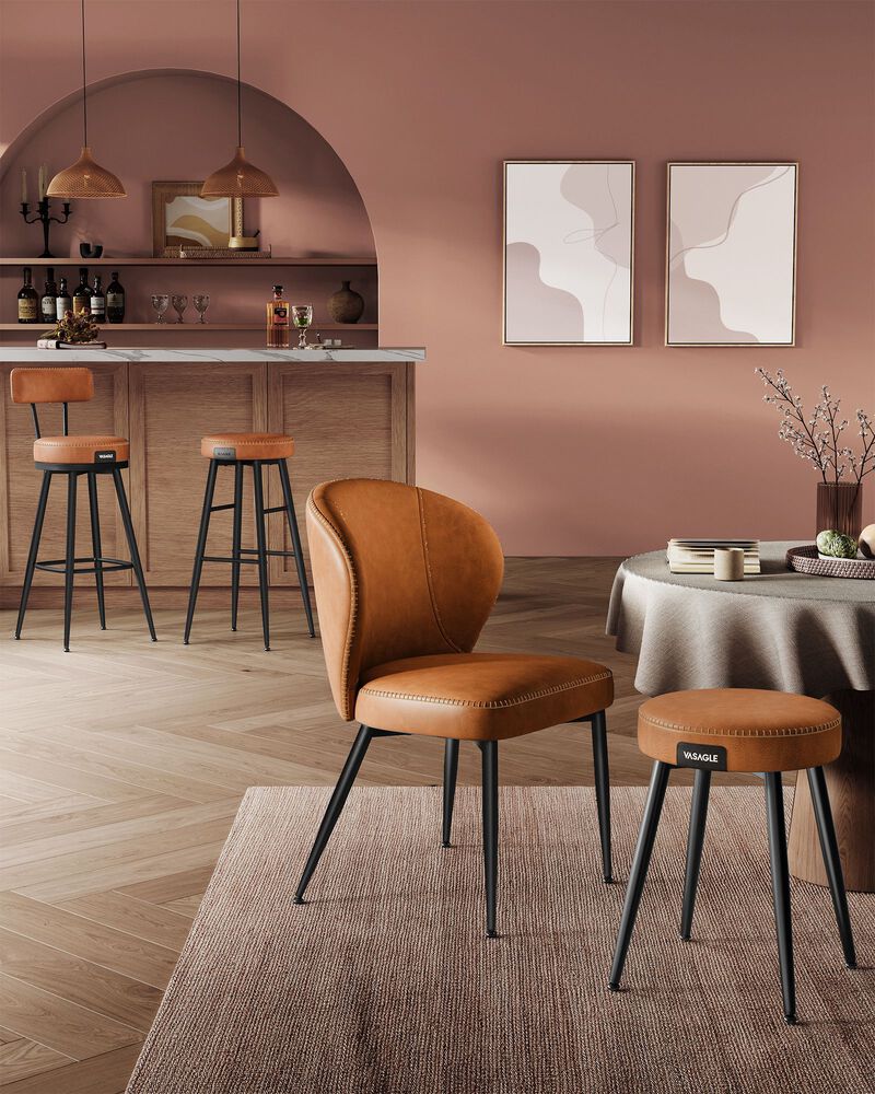 40.5" Tall Swivel Bar Stools with Backs