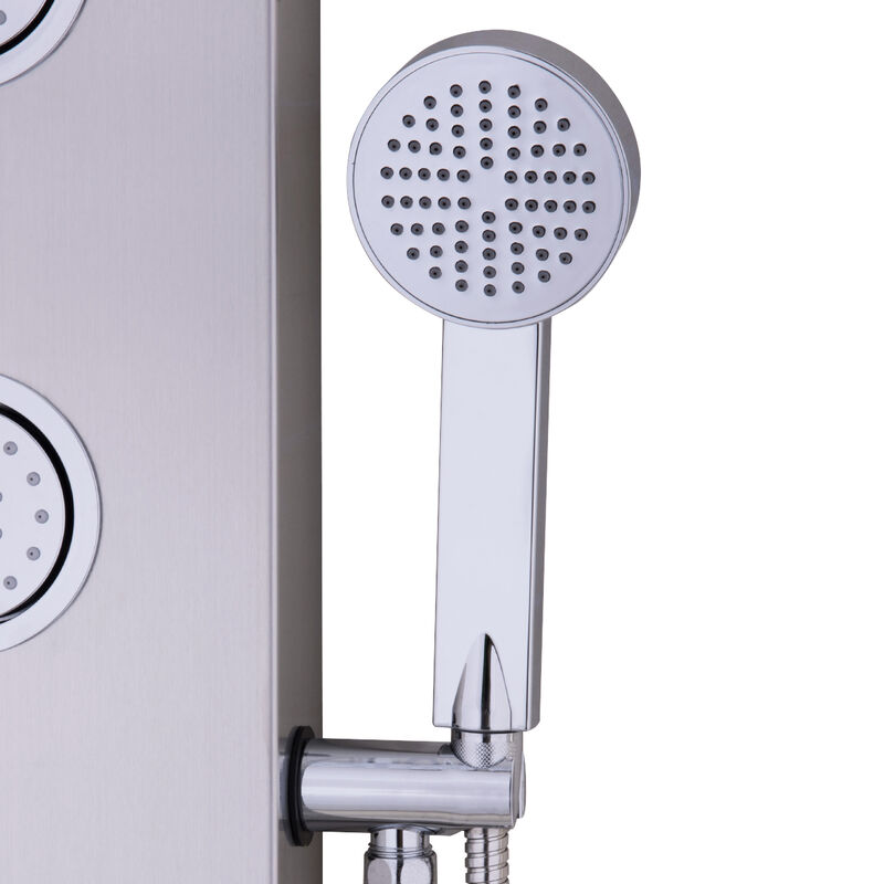 Shower Panel with Massage Jets and Hand Shower for Relaxing Bathroom Experience