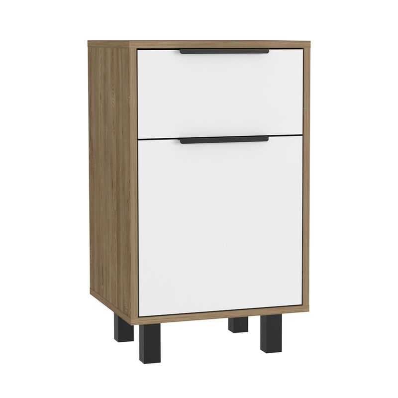 Streamdale Kaia Z Nightstand with Drawer, Cabinet, and Superior Top