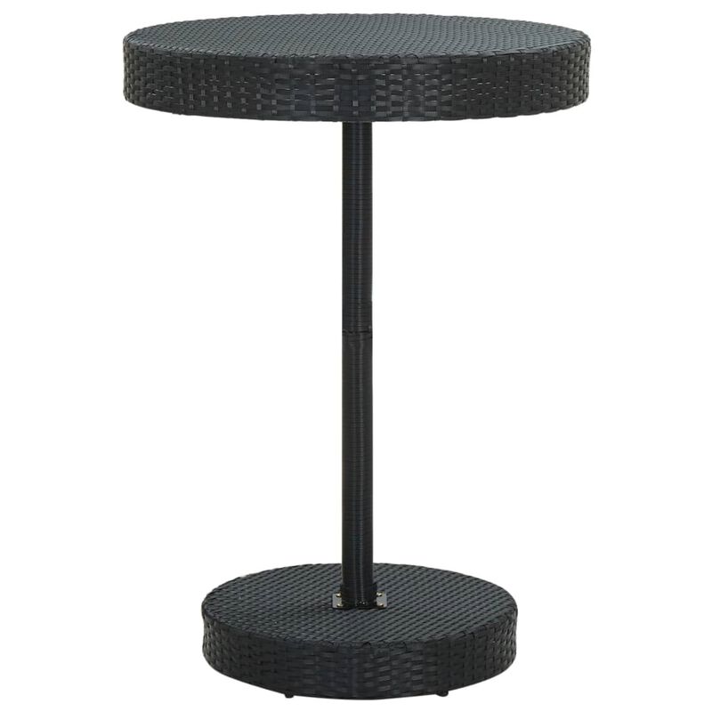 vidaXL 5 Piece Garden Bar Set Poly Rattan Black