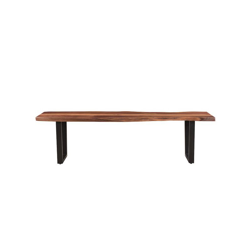 Taran Designs Oren 66 Live Edge Solid Wood Dining Bench