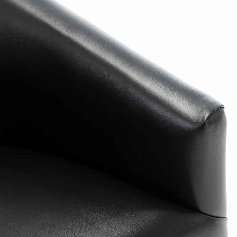 Comfort Pointe Gaven Black Wood Base Swivel Chair
