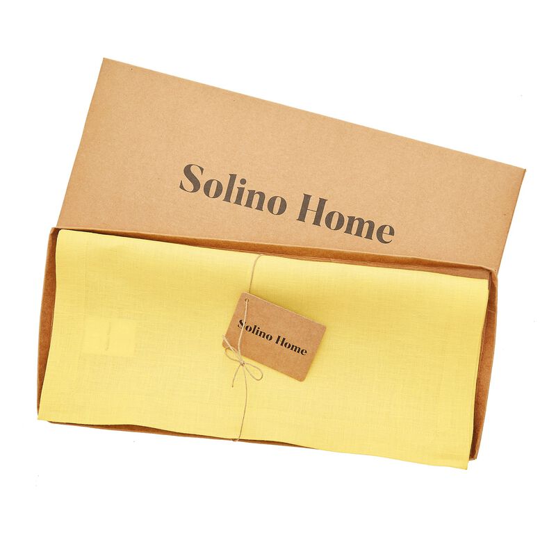 Solino Home 100% Pure Linen Table Runner | Fete for Valentine;s