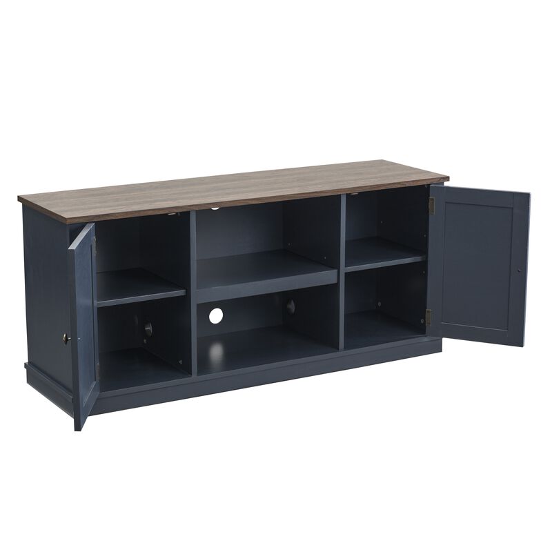 FESTIVO 54" Faux Raw Wood TV Stand for 60" TVs