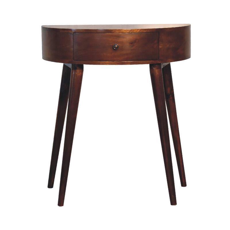 Odyssey  Solid Wood 1 Drawer  Chestnut Console Table