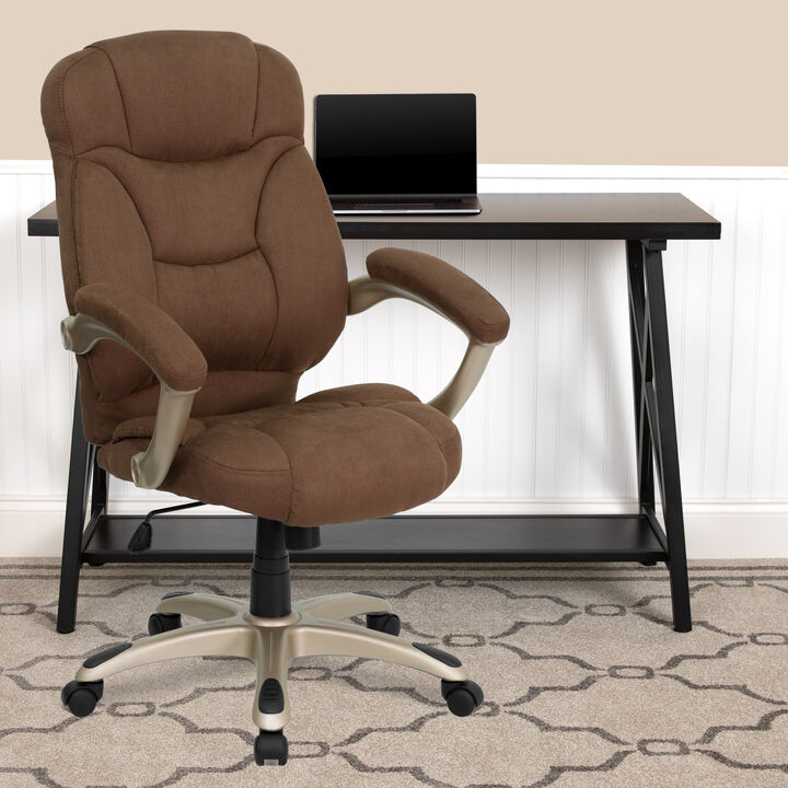 Jessie High Back Black LeatherSoft Contemporary Executive Swivel Ergonomic Office Chair