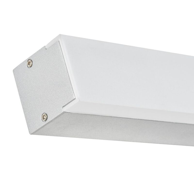 VONN Lighting Integrated AC LED ADA Compliant Bathroom Wall Lighting Fixture in Silver
