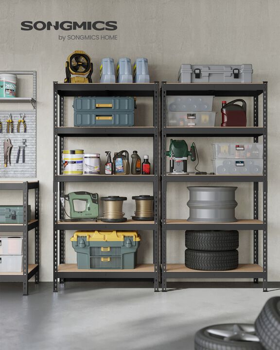 5-Tier Storage Shelves Set of 2