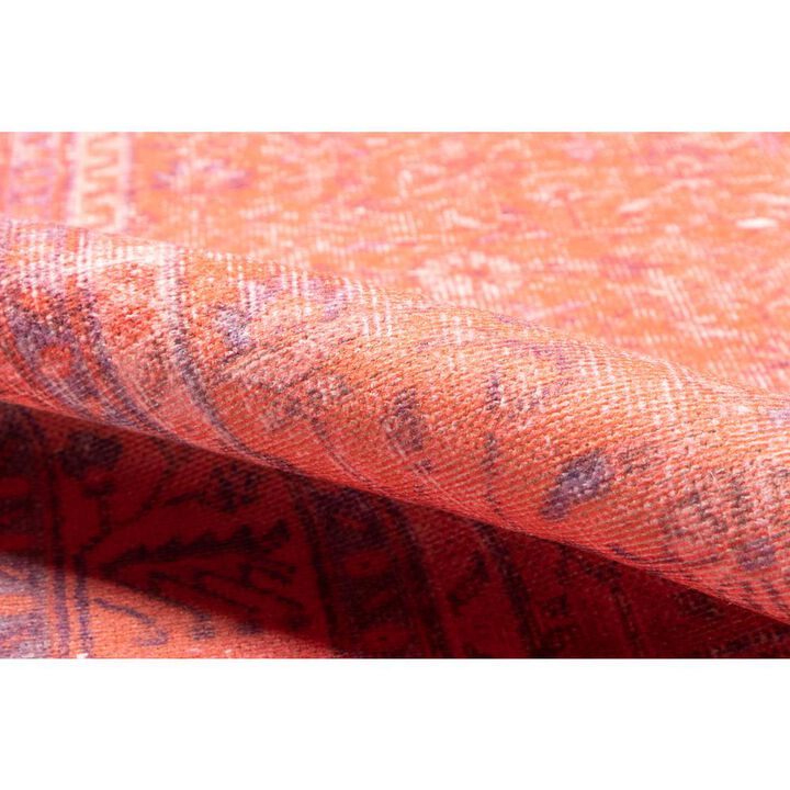Momeni Traditional Rectangle Area Rug, Coral, 4' X 6'