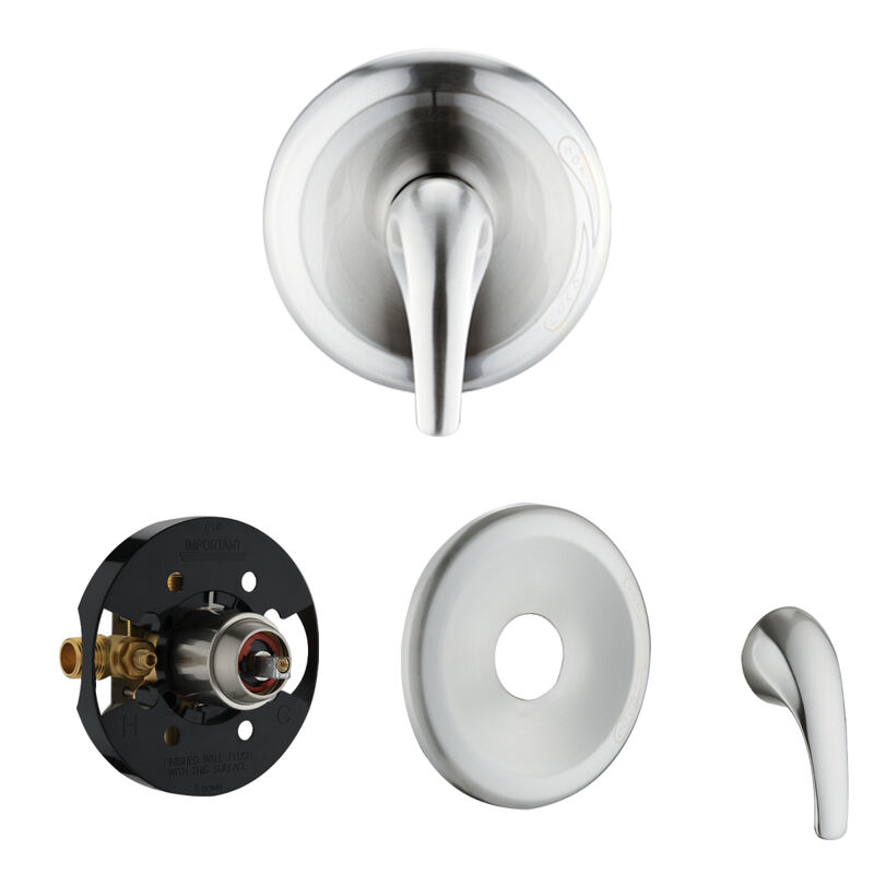 Shower Head With Handheld Shower System With 8" Rain Shower Head (Rough-In Valve Included)
