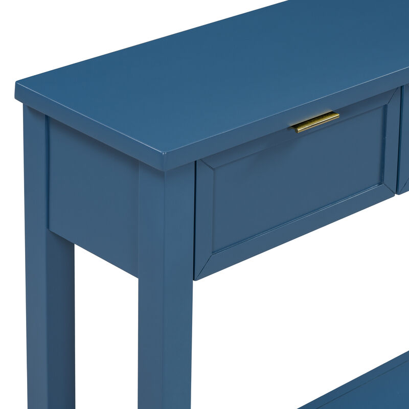 Merax Contemporary Entryway Console Table with 4 Drawers