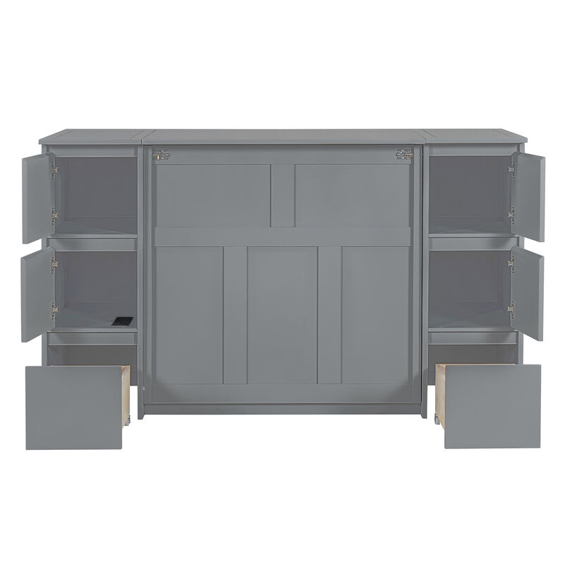 Merax Murphy Bed with Drawers