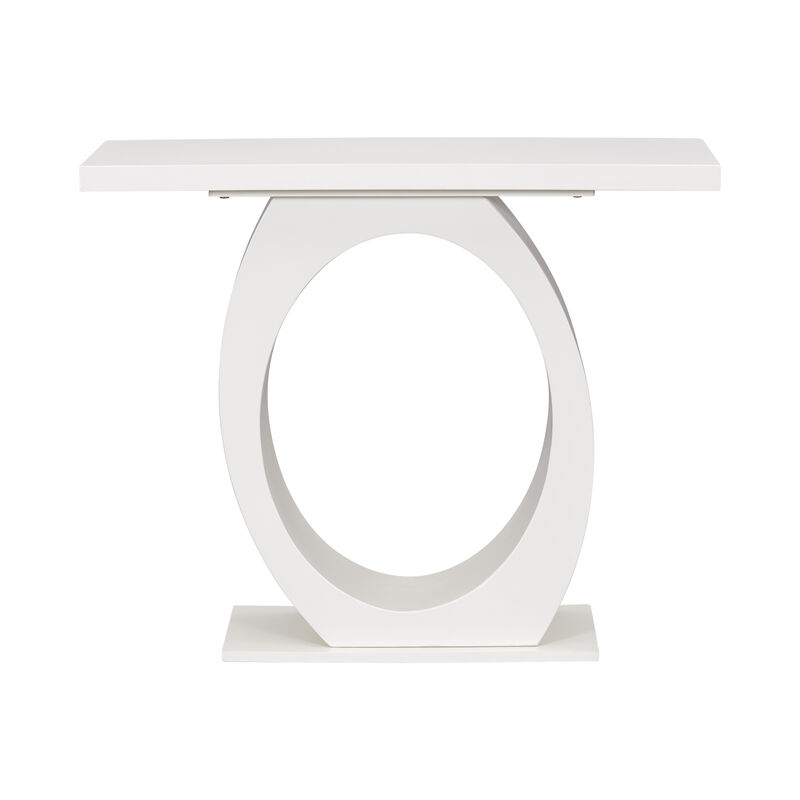 Merax Modern Side Table with Egg-Shaped Base