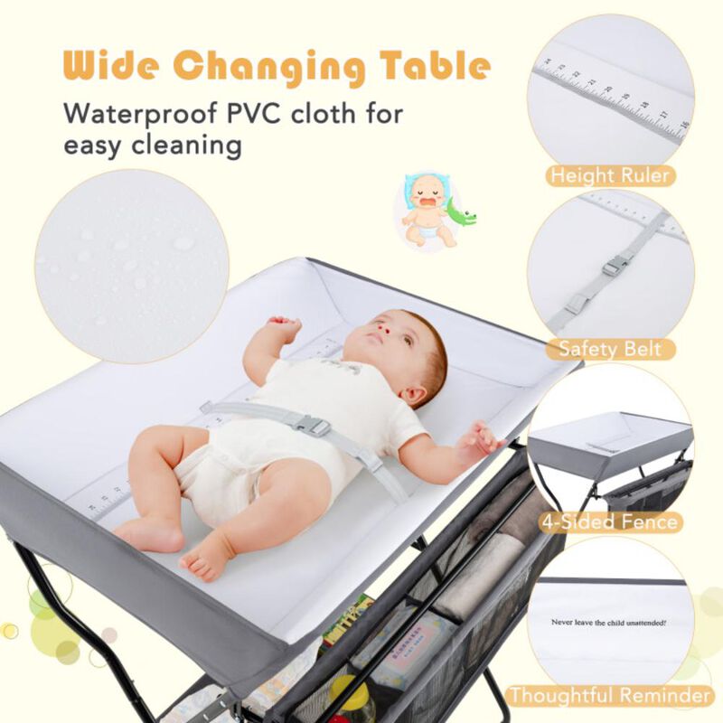 Hivvago Baby Storage Folding Diaper Changing Table