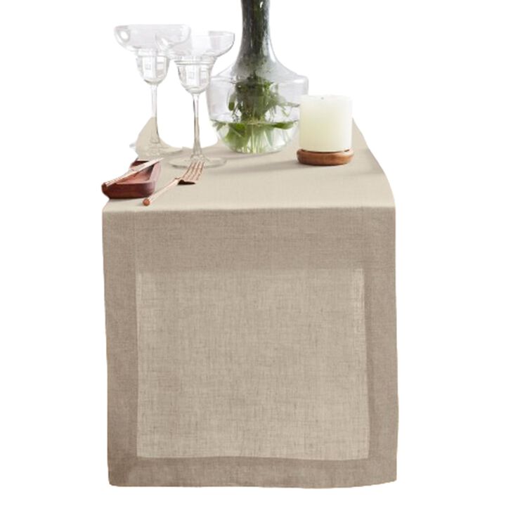 Solino Home 100% Pure Linen Table Runner | Sonoma