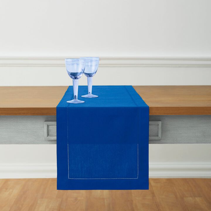 Solino Home Cotton Linen Hemstitch Table Runner