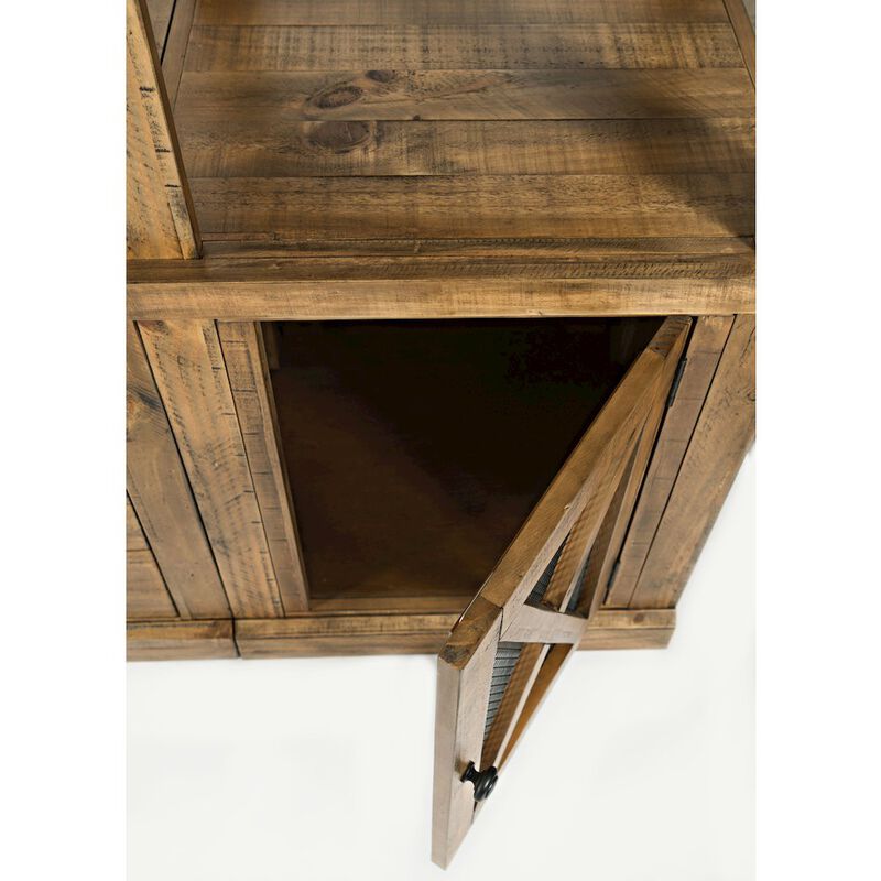 Jofran Telluride Rustic Farmhouse Solid Wood Entertainment Center with 70 TV Console