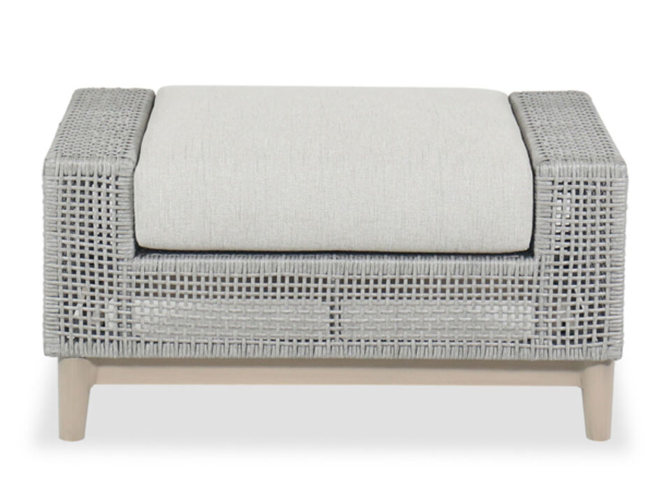 Seton Creek Outdoor Ottoman with Cushion